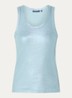 Tanktop met metallic finish - Blauw