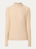 Top met lurex en col - Goud
