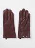 Arleos handschoenen van leer - Aubergine