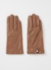 Arleos handschoenen van leer - Naturel