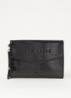 Crocey clutch met crocostructuur - Zwart