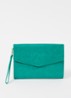 Crocey clutch met crocostructuur - Groen