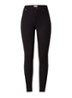 Fioni skinny jegging met ritsdetails - Diepzwart
