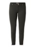 Fioni skinny jegging met ritsdetails - Donkergroen
