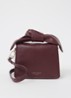Niyah Mini handtas van leer - Aubergine