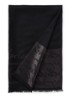 Teddiee sjaal met lurex 180 x 75 cm - Zwart