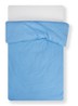 Dekbedovertrek van  katoen perkal 200 TC - exclusief kussenslopen - Blauw