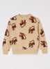 Sweater met print - Zand
