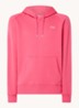Hoodie met logo- en backprint - Koraalroze