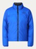 Reversible pufferjack met donsvulling en steekzakken - Blauw