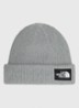 Salty Lined grofgebreide muts met logo - Grijsmele