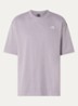 Simple Dome T-shirt met logoborduring - Lila