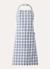 Gingham keukenschort van katoen - Blauw