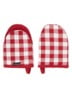 Gingham ovenwant set van 2 - Rood