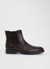 Chelsea boot van leer - Bruin