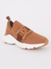 Kate sneaker met met gebreid bovenwerk - Camel