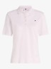 1985 regular fit polo van  katoen met logo - Lichtroze