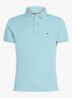 1985 slim fit polo met logoborduring - Tradewinds aqua / blauw