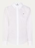 Blouse met logoborduring - Wit