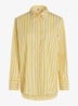 Blouse met streepprint en borstzak - Citroengeel