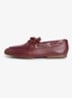 Bootschoen van leer met logo - Rood