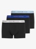 Boxershorts met logoband in 3-pack - Staalblauw