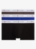 Boxershorts met logoband in 3-pack    - Blk/Drk Ash/Wdg Blu-0TU / Zwart