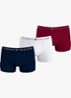Boxershorts met logoband in 3-pack - Rood