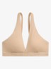 Bralette met uitneembare vulling en logoband - Beige