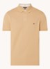 Core regular fit polo van piqué katoen met logoborduring - Classic khaki / beige