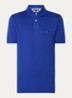 Core regular fit polo van piqué katoen met logoborduring - Wedge blue / blauw
