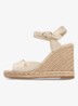 Espadrille met hak - Beige