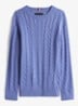 Essential Cable Knit Jumper - Lichtblauw