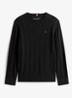 Essential Cable Knit Jumper - Zwart