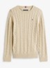 Essential Cable Knit Jumper - Beige