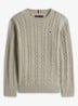 Essential Cable Knit Jumper - Grijs