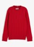 Essential Cable Knit Jumper - Red Glare-XL7 / Rood