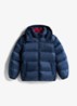 Essential puffer jas met capuchon - Donkerblauw