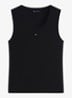 Essential tanktop met logo - Zwart
