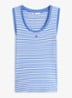 Essential tanktop met logo - Blauw