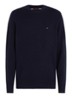 Fijngebreide pullover van lamswol - Blauw