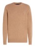 Fijngebreide pullover van lamswol - Camel