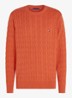 Flag Embroidery Cable Knit Jumper - Oranje