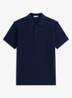 Grofgebreide trui met structuur - Donkerblauw