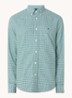 Heritage regular fit overhemd met ruitdessin en logoborduring - Groen
