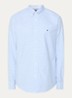 Heritage regular fit overhemd met ruitdessin en logoborduring - Donkerblauw