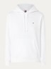 Hoodie met kangoeroezak en logo - Gebroken wit