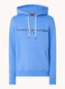 Hoodie met kangoeroezak en logoborduring - Blue Spell / blauw
