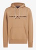 Hoodie met kangoeroezak en logoborduring - Safari canvas / beige