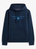 Hoodie met logo - Donkerblauw